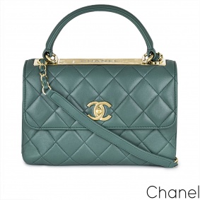 Chanel Small Green Trendy CC Flap Bag Chanel Small Green Trendy CC Flap Bag